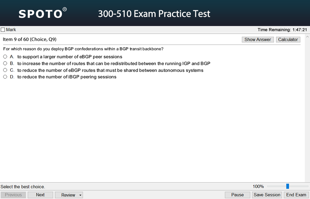 300-510 Unlimited Exam Practice